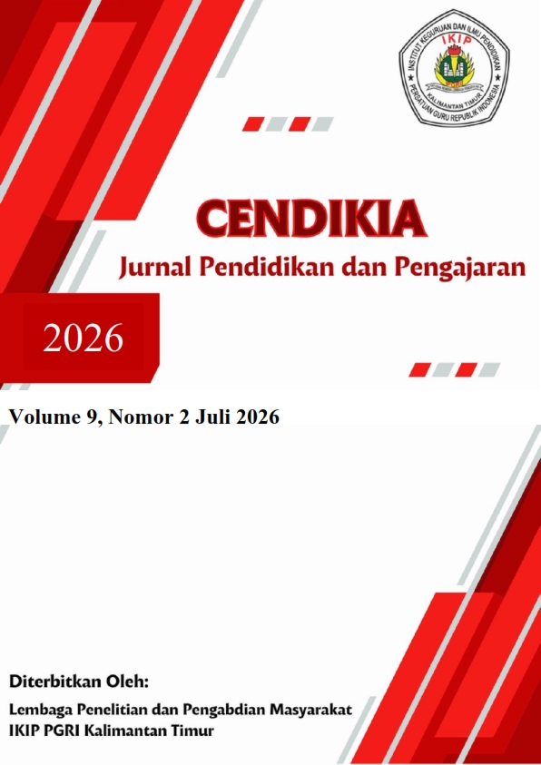 					View Vol. 9 No. 2 (2026): Cendekia : Jurnal Pendidikan dan Pengajaran
				